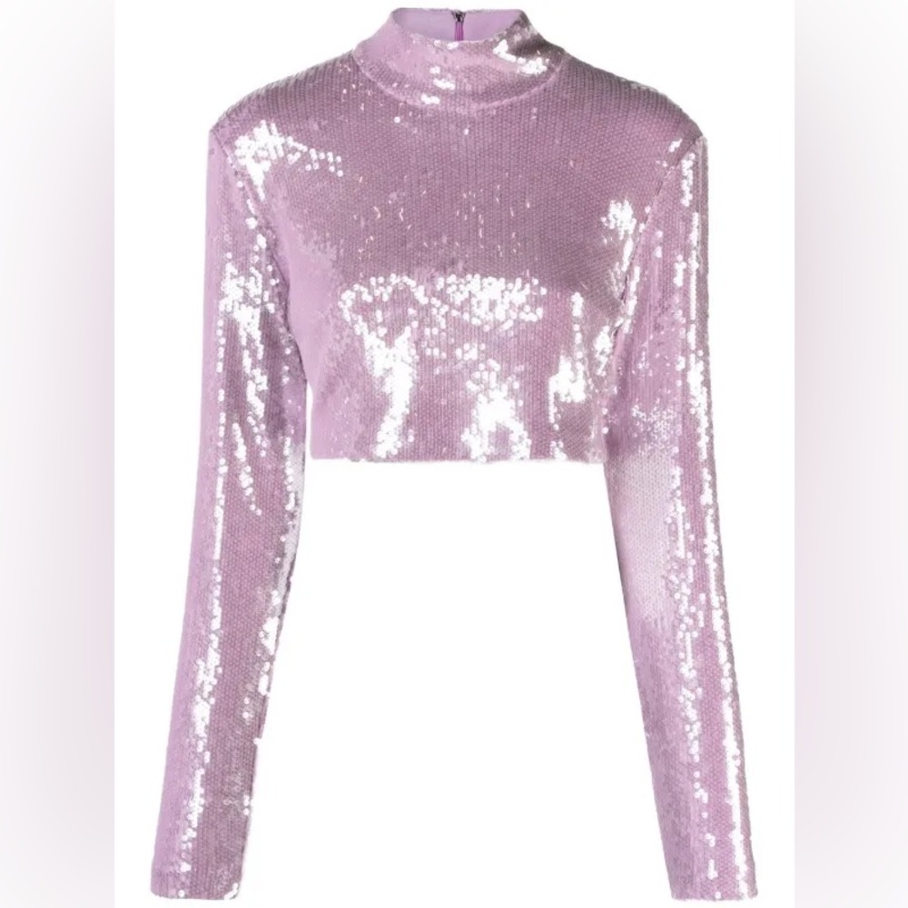 ROTATE BIRGER CHRISTENSEN
sequin-embellished crop top - S/US6